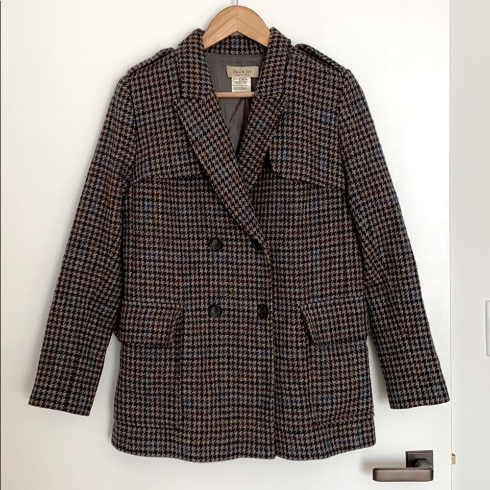 Paul & Joe Sister houndstooth jacket size 38